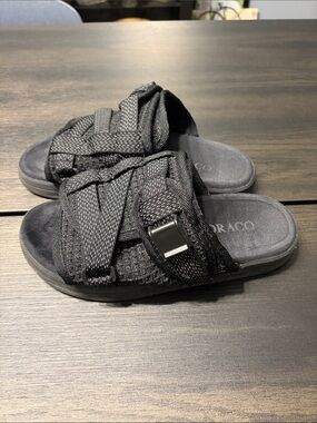DracoSlidesThunderReflective SlidesSandalsSuede Comfort | UnisexMen 7-8 / W 9-10